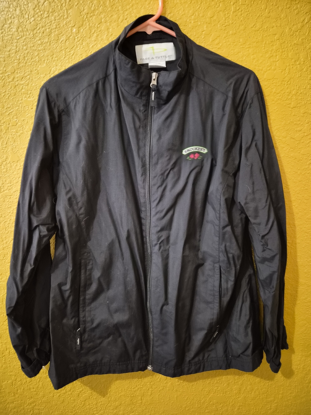 Men's Black Smuckers Zip Jacket